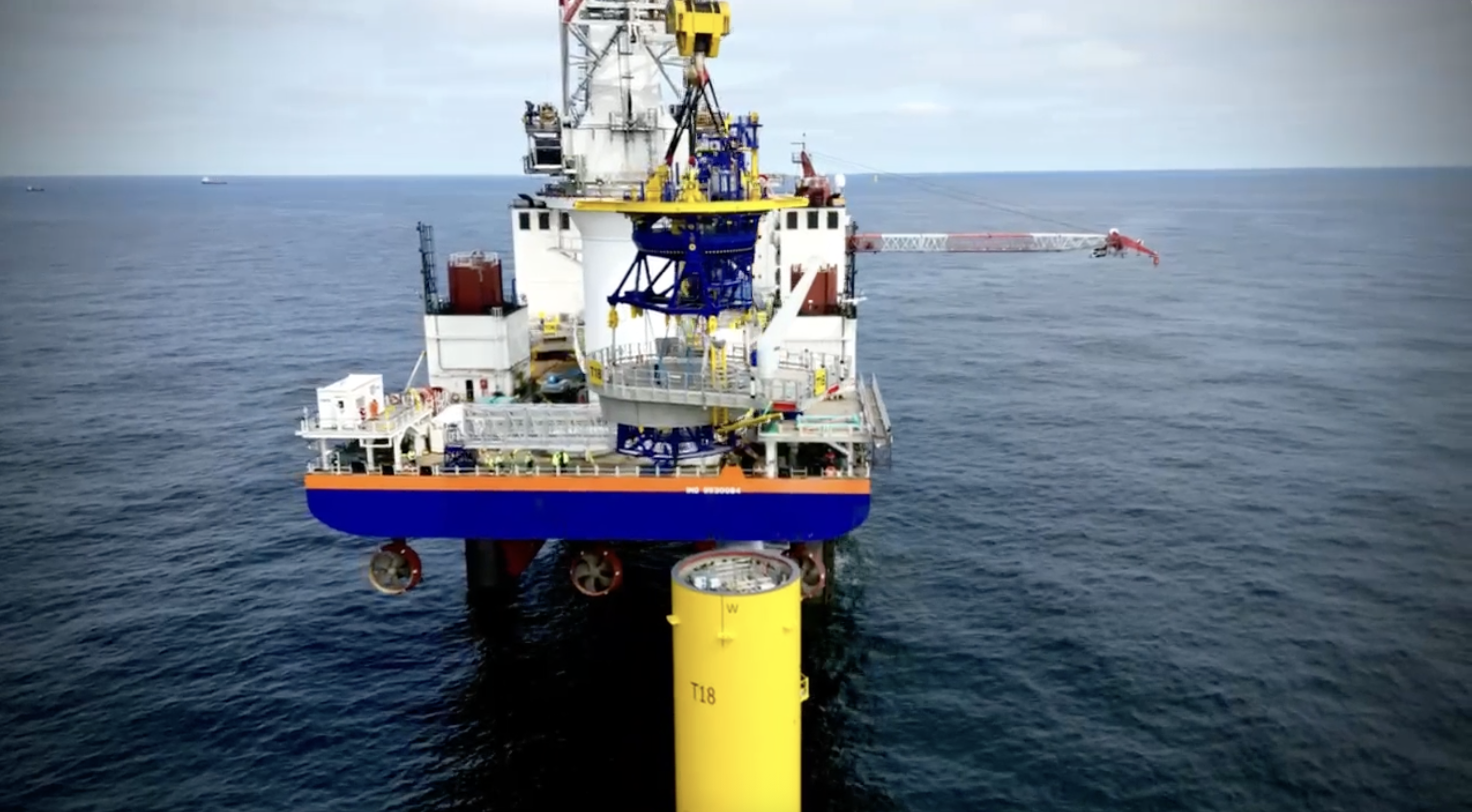 Hydrauvision ondersteunt installatie van ‘secondary steel’ voor Thor Offshore Wind Farm