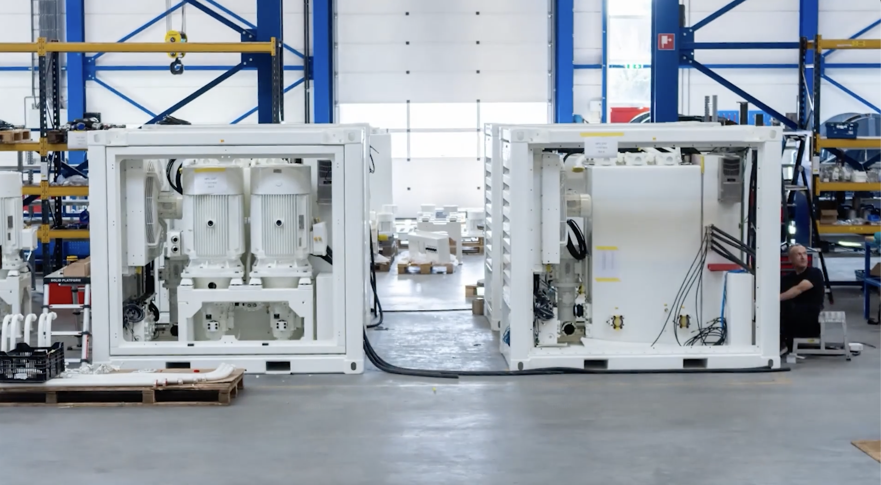 Timelapse van de bouw van HP200E Rental units